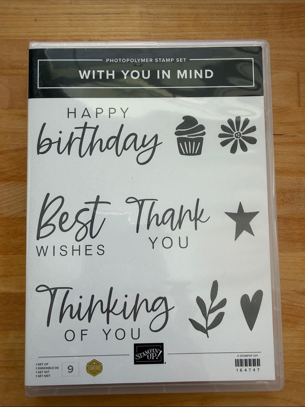 Retired Stampin' Up! With You In Mind Stamp Set - NEW